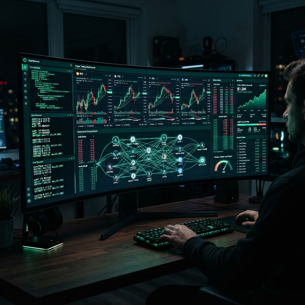 Neural Trading Platform — dashboard met 16 samenwerkende AI-bots